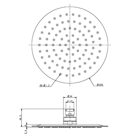 Душевая система Omnires Y 1244X/6 с термостатом, хром 