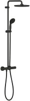 Душевая система Grohe Vitalio Start System 250 266772430 с термостатом Черный матовый