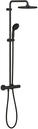 Душевая система Grohe Vitalio Start System 250 266772430 с термостатом Черный матовый 