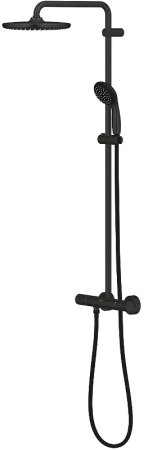 Душевая система Grohe Vitalio Start System 250 266772430 с термостатом Черный матовый 