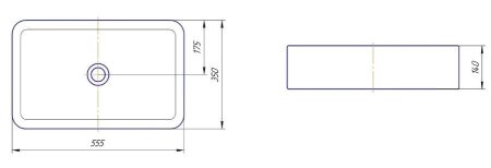 Тумба с раковиной Onika Алеста 80.13 подвесная 