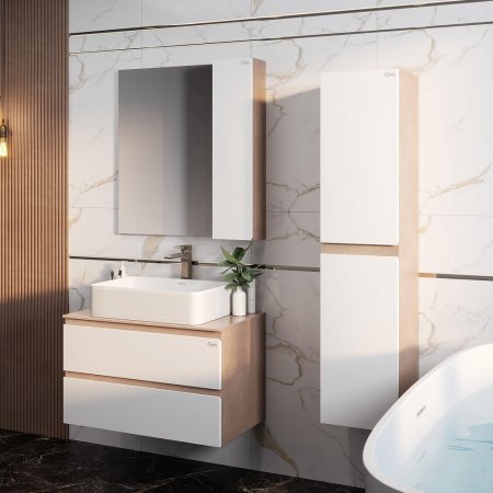 Тумба с раковиной Onika Алеста 80.13 подвесная 