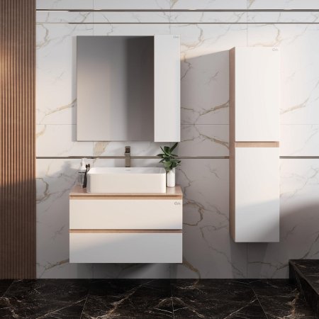 Тумба с раковиной Onika Алеста 80.13 подвесная 