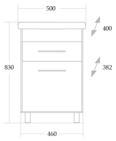 Тумба с раковиной Onika Натали 50.12 