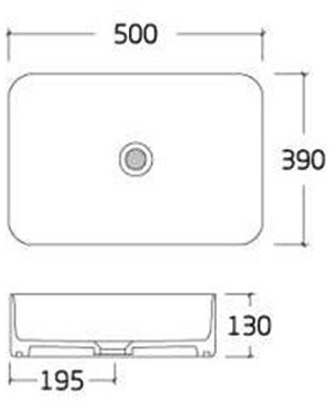 Раковина-чаша Bronze de Luxe Scandi 50 6127-DGM Серая матовая 