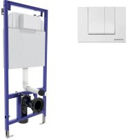 Инсталляция Berges Novum 040241 для унитаза с Белой клавишей смыва