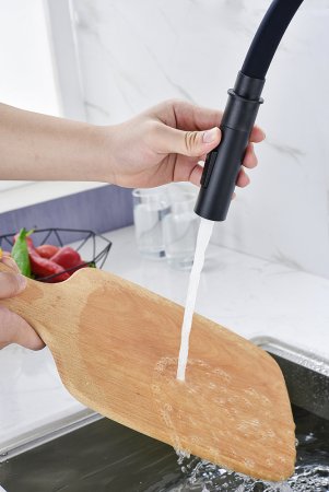 Смеситель Paulmark Halt Ha214021-401 для кухонной мойки, антрацит 