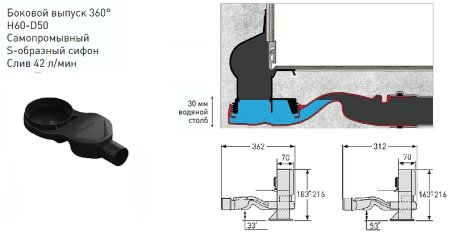 Душевой лоток Berges Wall 1000 090157 с решеткой Хром матовый 