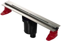 Душевой лоток Berges Super Line 550 090080 с решеткой Хром матовый