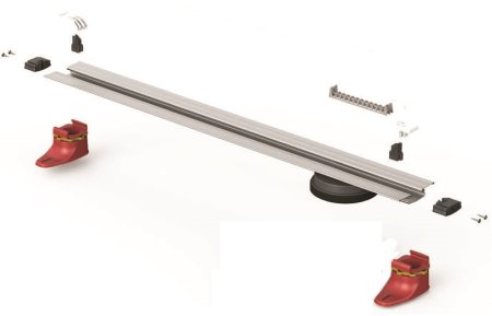 Душевой лоток Berges Super Line 550 090080 с решеткой Хром матовый 