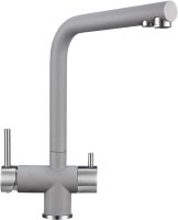 Смеситель Granula GR-2305 для кухонной мойки, алюминиум