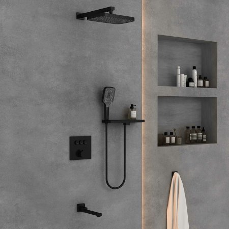 Душевая система Vincea VSFW-4311RMB Черная матовая 