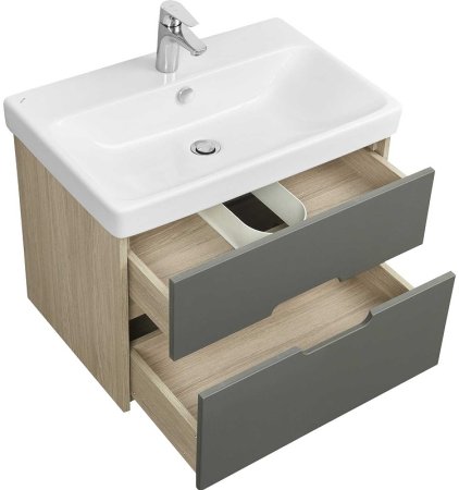 Тумба под раковину Aquaton Оливия 70 1A254301OLUG0 подвесная Грей Дуб ойстер 