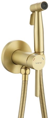 Гигиенический душ со смесителем Splenka S221.52.03, сатин золотой 
