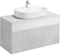 Тумба под раковину Aquaton Марбл 100 1A276301MH4C0 подвесная Слэйт Белый матовый