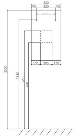 Зеркало Aquaton Йорк 50 1A173002YO010 с подсветкой Белое 