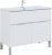Тумба с раковиной Aquanet Алвита New 100 1 ящик, 2 дверцы, белый матовый 