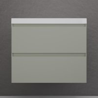 Тумба подвесная Style Line "Манхэттен 70" ЭМАЛЬ под ASTI 70 2 ящика PLUS олива