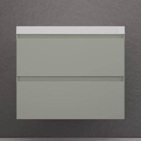 Тумба подвесная Style Line "Манхэттен 70" ЭМАЛЬ под ASTI 70 2 ящика PLUS олива 