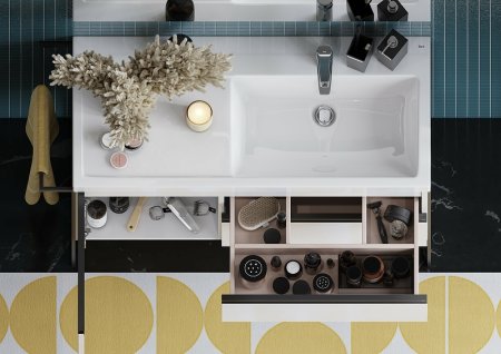 Тумба под раковину Roca Domi 100 R A857478806 подвесная Белый глянец 