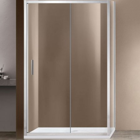 Душевой уголок Vincea Garda 150х80 VSR-1G8015CL профиль Хром стекло прозрачное 