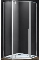 Душевой уголок Vincea Penta 90x90 VSP-3P900CL профиль Хром стекло прозрачное