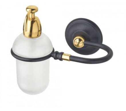 Дозатор для жидкого мыла Art&Max Sophia AM-2141-Nero/Do-Ant чёрный/золото 