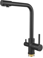 Смеситель для кухни с подключением фильтра Shevanik S328H, черный