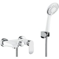 Смеситель для ванной Ganzer GZ22032F Белый / Хром