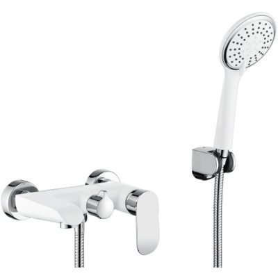 Смеситель для ванной Ganzer GZ22032F Белый / Хром 