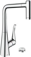 Смеситель Hansgrohe Metris Select M71 73827000 для кухонной мойки, хром