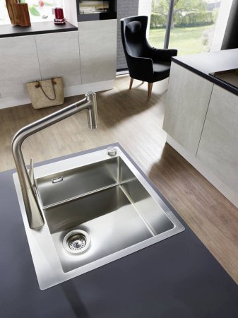 Смеситель Hansgrohe Metris Select M71 73827000 для кухонной мойки, хром 