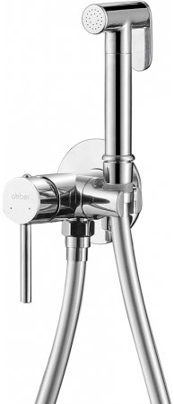 Гигиенический душ со смесителем Abber Wasser Kreis AF8125 Хром 