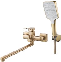 Смеситель для ванны Shevanik S9922G, золотой сатин