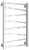 Полотенцесушитель водяной Сунержа Сирокко 800х500 мм. хром 