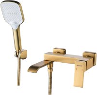 Смеситель для ванны Shevanik S4002G, золотой сатин