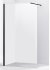 Душевая перегородка Abber AG61120B 120x200 профиль Черный стекло прозрачное 