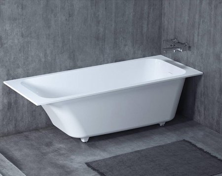 Ванна из искусственного камня Salini Orlanda Kit 180х80 102122M Белая матовая 