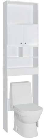 Шкаф пенал Style Line 55 АА00-000059 над унитазом Белый 