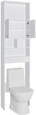 Шкаф пенал Style Line 55 АА00-000059 над унитазом Белый 