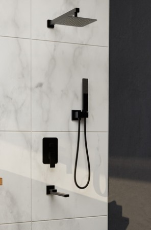 Душевая система RGW Shower Panels SP-56B встраиваемая, черная 