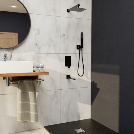 Душевая система RGW Shower Panels SP-56B встраиваемая, черная 