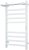 Полотенцесушитель электрический с полочкой (лесенка) Bauedge Hotel Shelf DB-0001, 50x100 см 