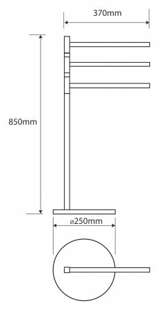 Полотенцедержатель Bemeta Omega 104836032 