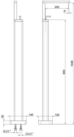 Смеситель для раковины Webert Living LV832101345, никель 