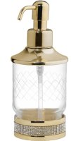 Дозатор для жидкого мыла Boheme Royal Cristal 10929-G Золото