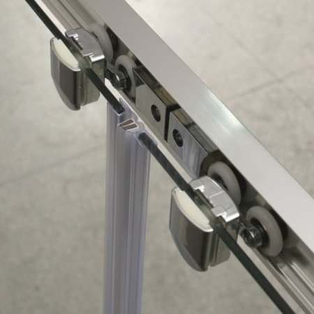 Душевая дверь BelBagno Unique 200 UNIQUE-BF-2-170/200-M-Cr профиль Хром стекло матовое 