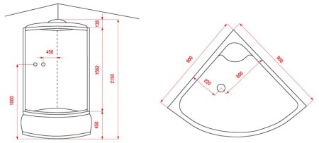 Душевая кабина Arcus AS-104 