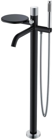 Смеситель для ванны Boheme Stick 129-BCR.2 Черный матовый Хром 