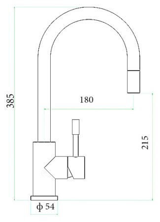 Смеситель для кухонной мойки Zorg Inox Cloria 